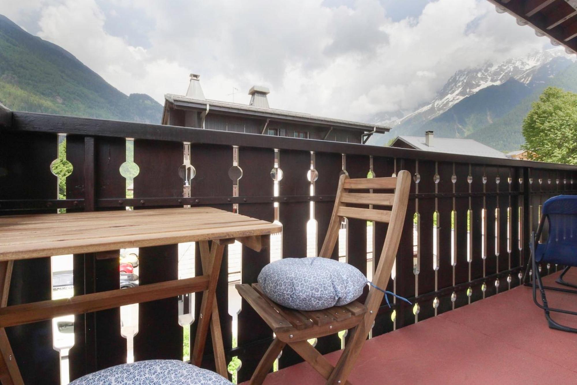 La Griaz - Chaleureux Et Cosy -Vue Sur Les Montagnes - Grand Balcon Apartment Les Houches Exterior photo